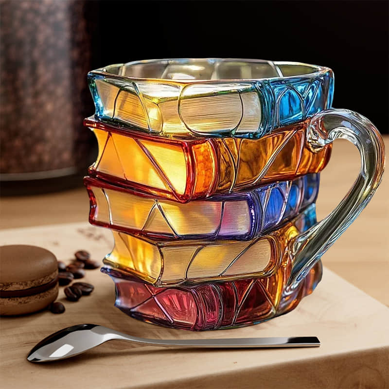 One-of-a-Kind 3D Happiness Mug: Perfect for Book Lovers!