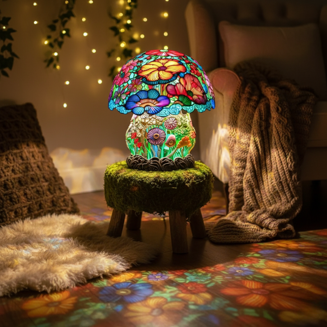 Charming Frosted Mushroom Night Light