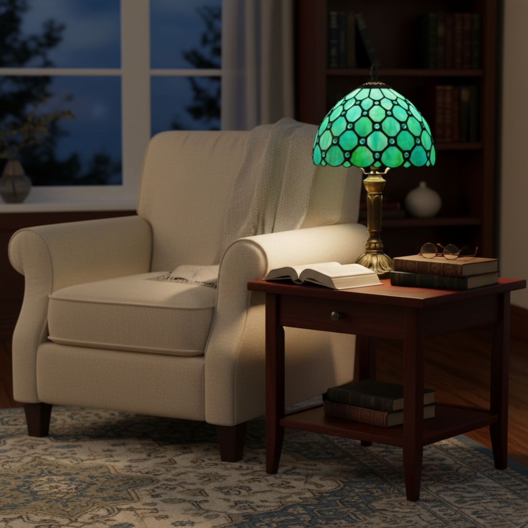 Regal Baroque-Inspired Table Lamp