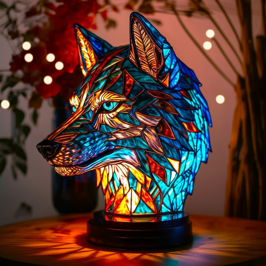 Luminous Wolf Nightlight