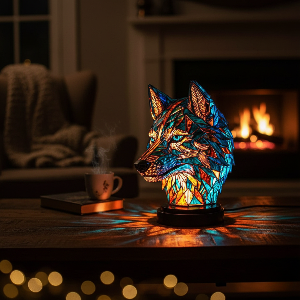 Luminous Wolf Nightlight